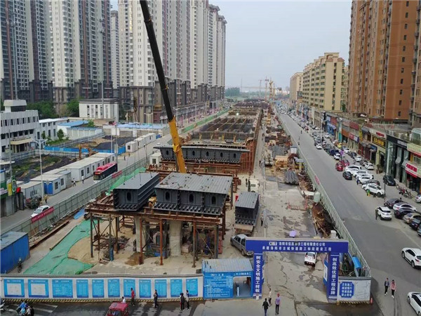 橡胶支座洛阳古城快速路高架桥动工